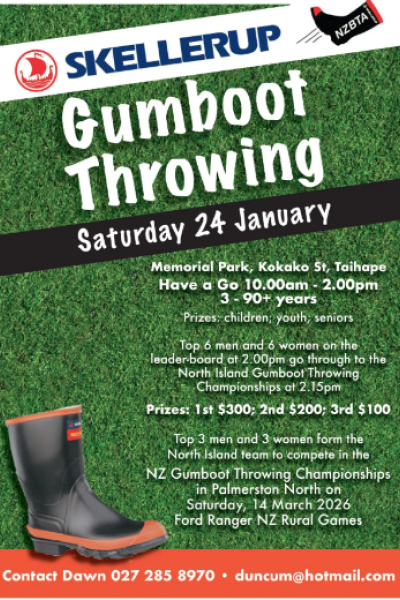 Taihape Gumboot Throwing Competition