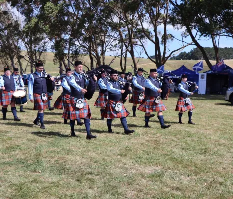 Turakina highlandgames blue march