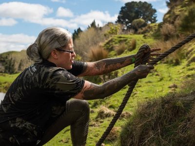 The mudder climb